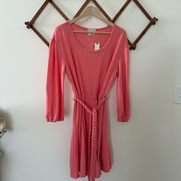 Anthropologie Jovie Soft Pink Long Sleeve Dress - Picture 2 of 4